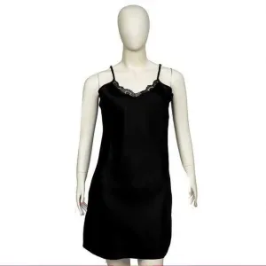 BLACKISH SHORT LINGERIE CHEMISE BY VALERIE