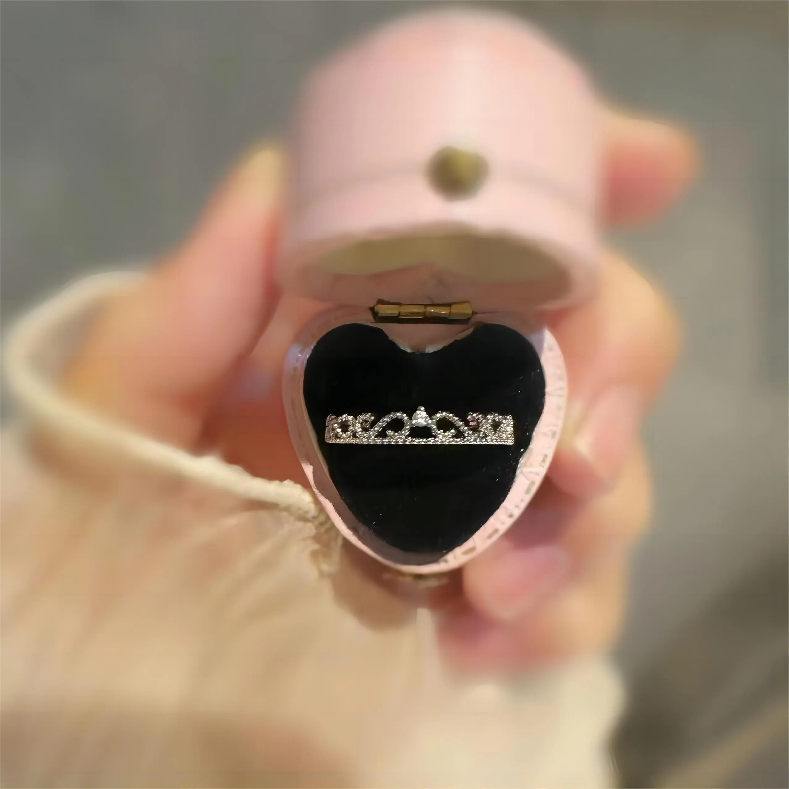 Chic CZ Inlaid Stackable Pink Crystal Ring