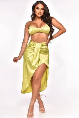 DARCY SATIN SKIRT SET
