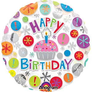 Happy Birthday Balloons - Foil