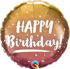 Happy Birthday Balloons - Foil