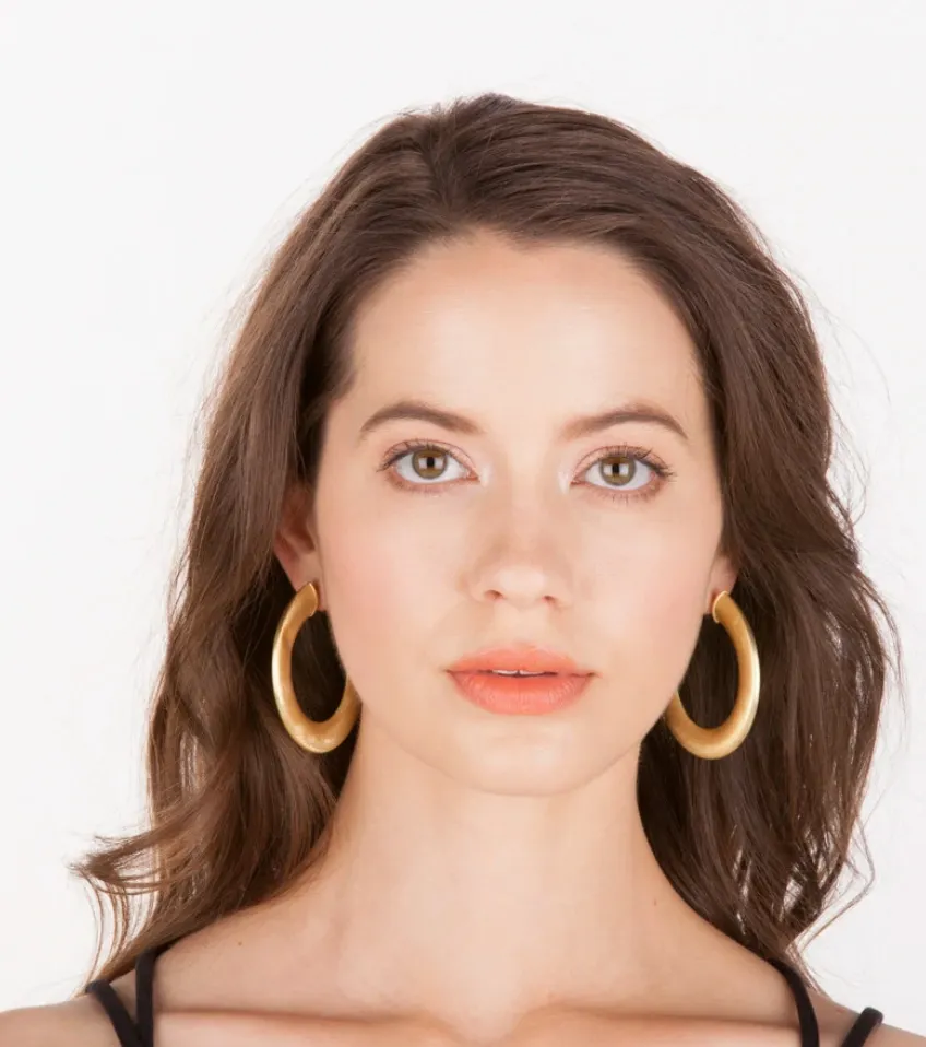 Irene Hoops Gold Plated