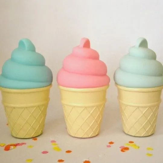 Mini Ice Cream Light, Blue