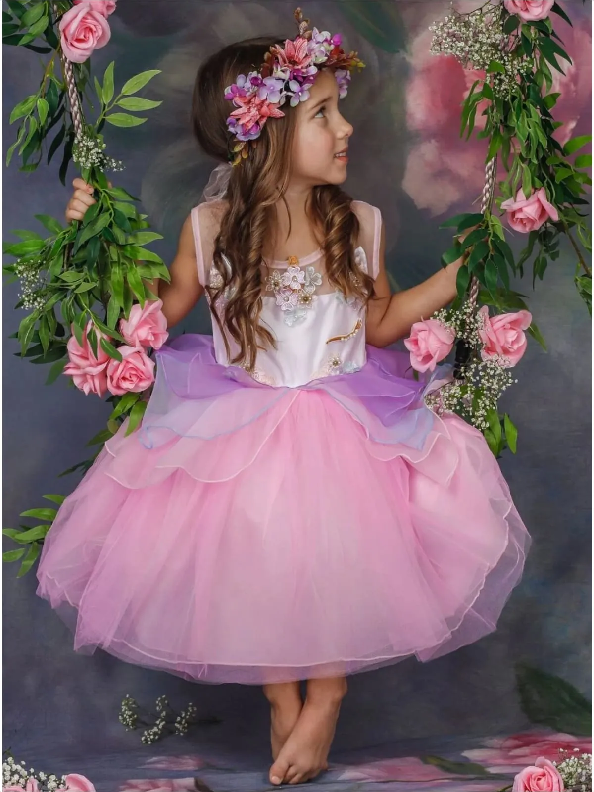 Sweet Unicorn Magic Party Tutu Dress Costume