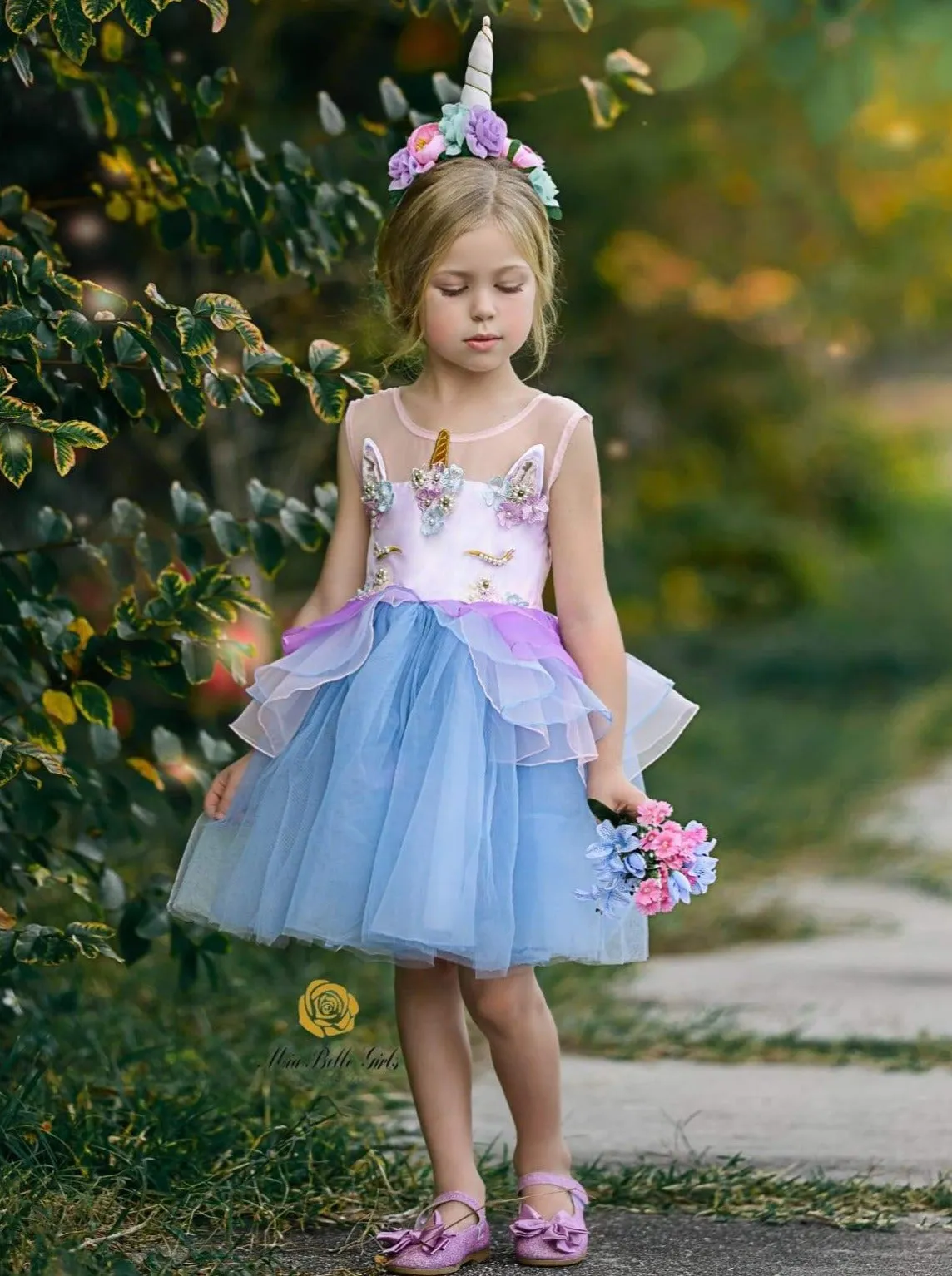 Sweet Unicorn Magic Party Tutu Dress Costume