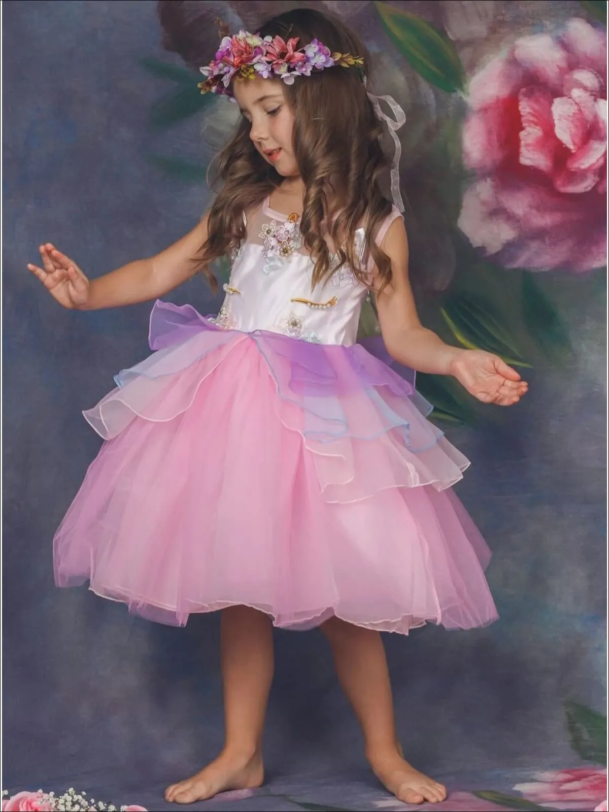 Sweet Unicorn Magic Party Tutu Dress Costume