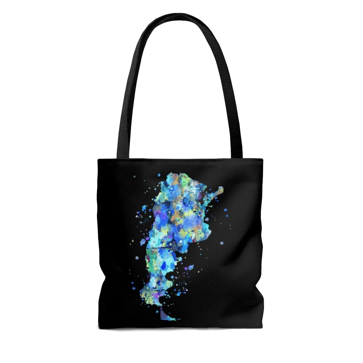 Watercolor Argentina  Map Tote Bag