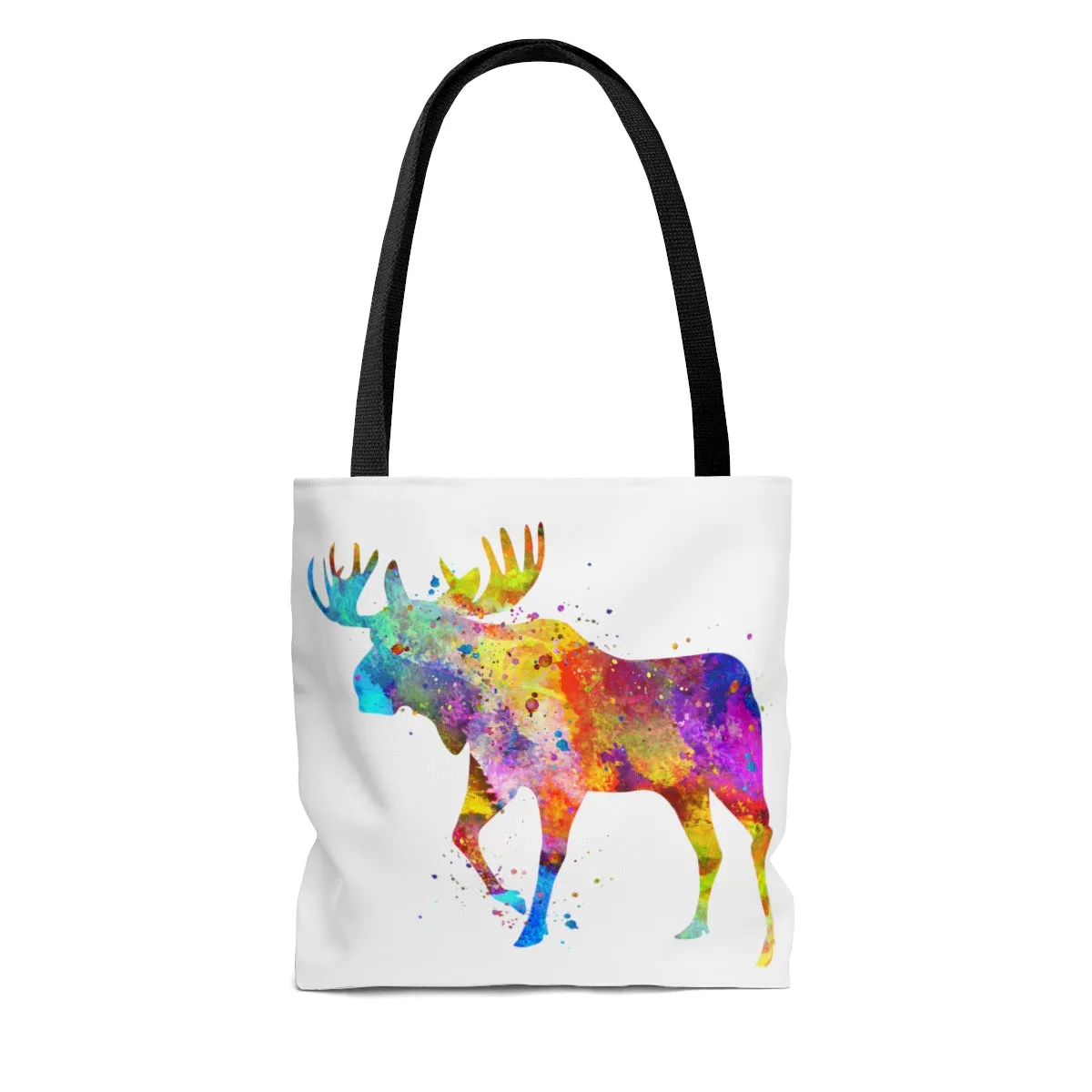 Watercolor Moose Tote Bag